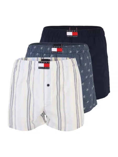 Tommy Hilfiger Underwear Boxeri bleumarin / albastru închis / galben pastel alb