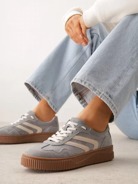 Sneakers Beralene închis gri