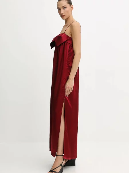 Haljina Undress Code maxi širi se prema dolje bordo