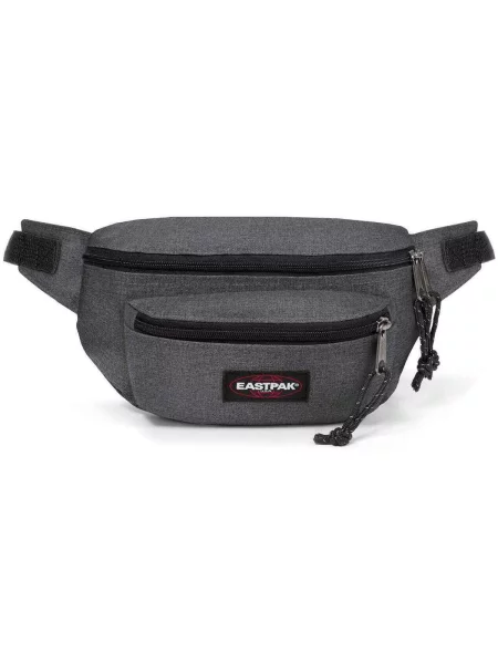 EASTPAK Pojasna torbica Doggy bazalt siva / tamo siva / crvena / bijela crna