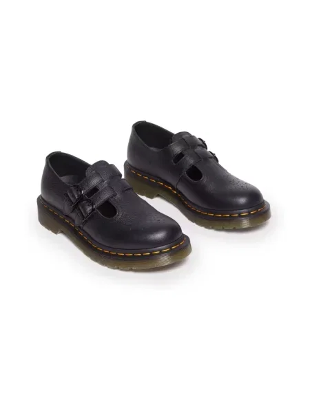 Czółenka Dr. Martens skórzana bez obcasa czarna