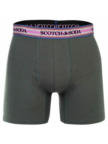 SCOTCH & SODA Boxeri albastru / verde închis / roșu deschis negru