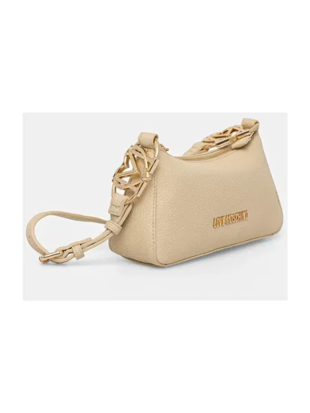 Torebka Love Moschino z logo beżowa
