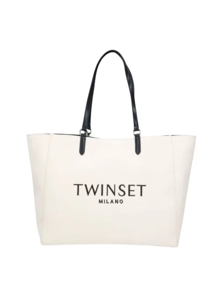 Torebka Twinset z logo biała