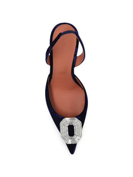 Pantofi cu toc Amina Muaddi albastru