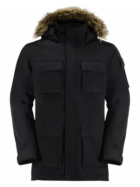 Парка Jack Wolfskin Glacier Canyon Parka чорний