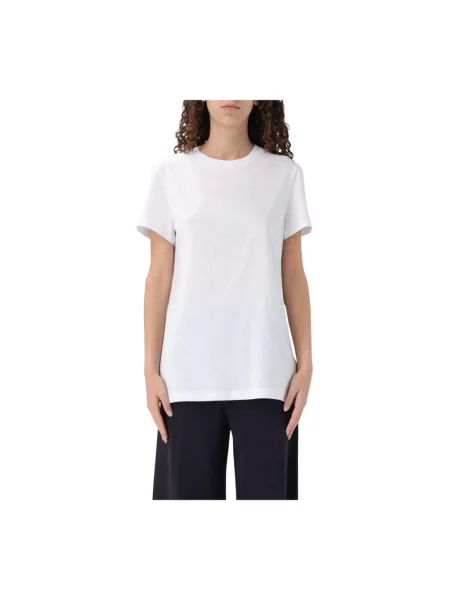 Koszulka Max Mara z kamieniami biała