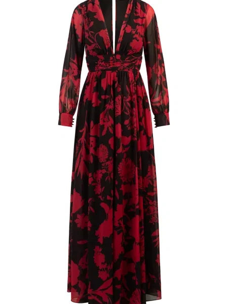 Kraimod Večerné šaty červená čierna