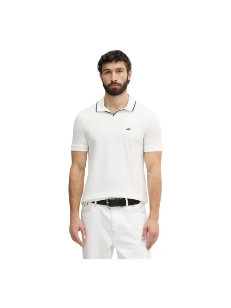 Armani Exchange polo beżowa