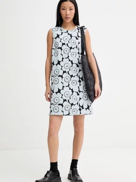 Marimekko rochie de vară cu albastru