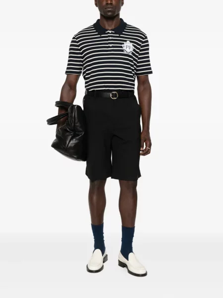 Polo Balmain cu dungi negru