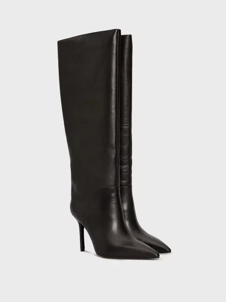 Кожаные ботфорты Prpy черные