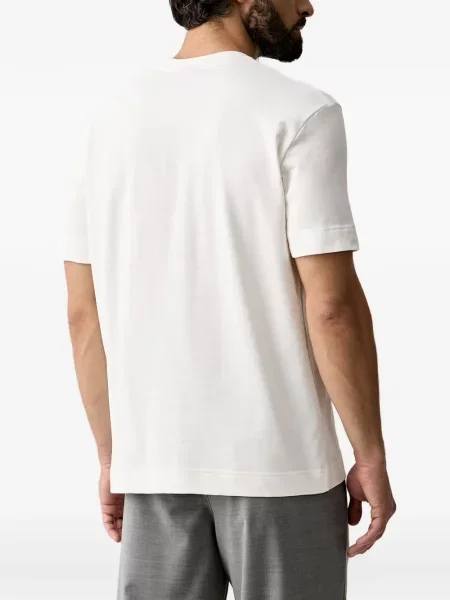 Tricou Joop! cu decolteu rotund alb