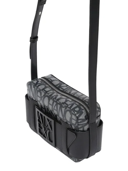 ARMANI EXCHANGE Geantă de umăr gri / negru bej