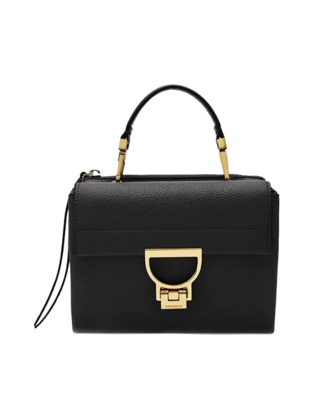 Mała torebka Coccinelle skórzana czarna