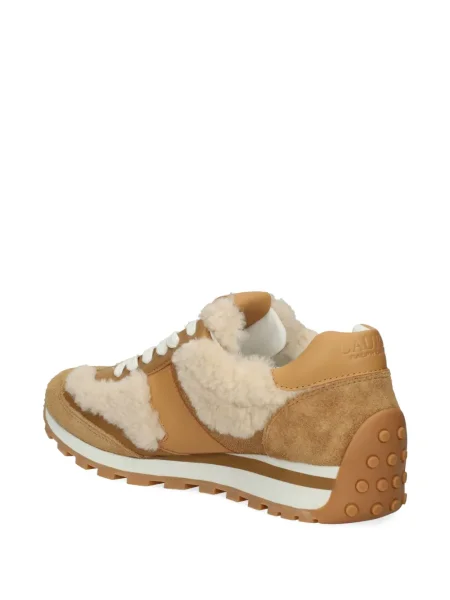 Sneakerși Lauren Ralph Lauren din piele de căprioară maro