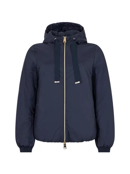 Jachetă cu glugă Herno cu glugă albastru