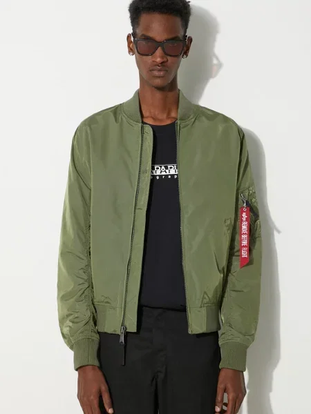 Демисезонная куртка Alpha Industries Inc. зеленая