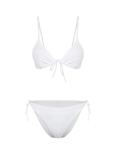 Trendyol Costum de baie două piese alb