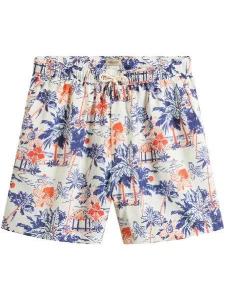 Kratke hlače Woolrich s printom bijela