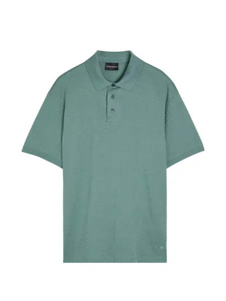 Polo Emporio Armani scurt verde