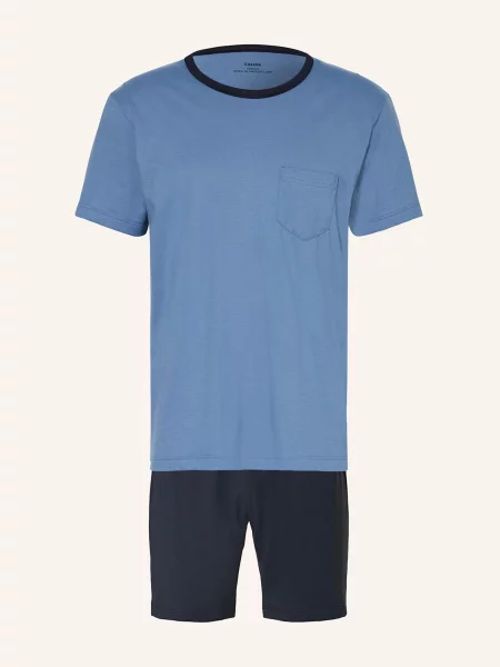 Calida Piżama Z Szortami Relax Essentials blau granatowa