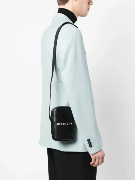 Geantă crossbody Givenchy cu autograf negru