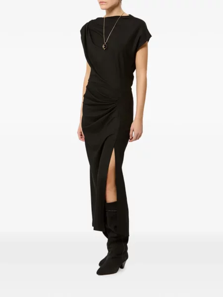 Rochie maxi Marant Etoile drapată negru