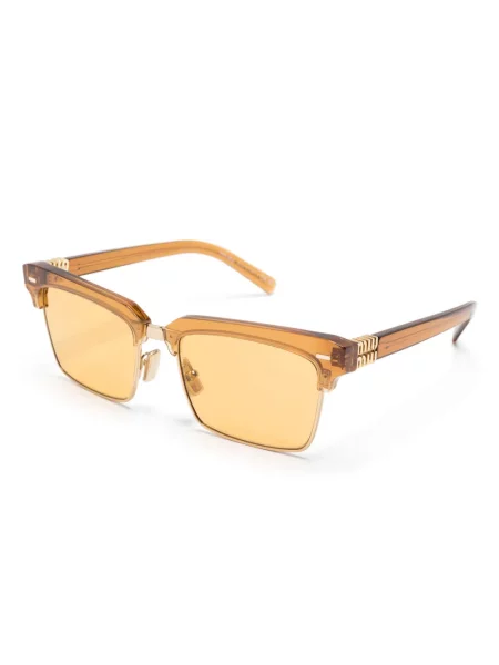 Saulės akiniai Miu Miu Eyewear oranžinė