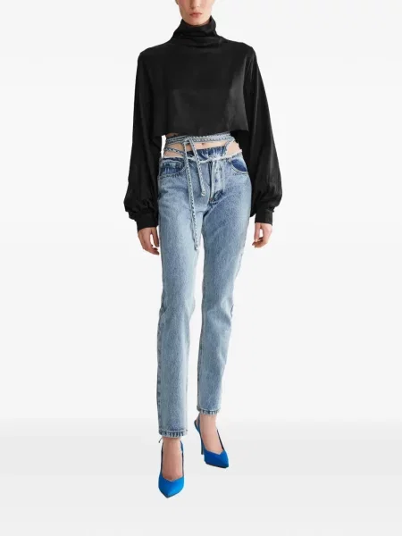 Decupat top Almaz negru