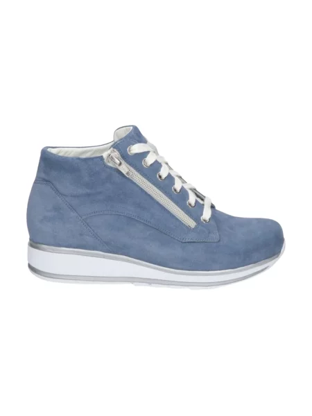 Sneakersy Durea zamszowe niebieskie