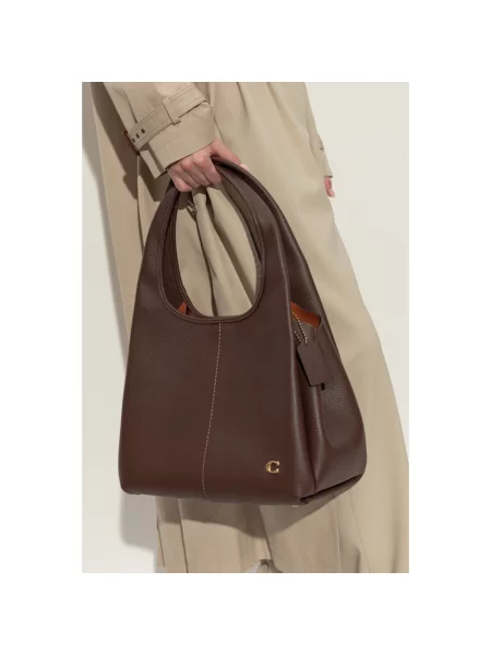 Coach torebka skórzana brązowy