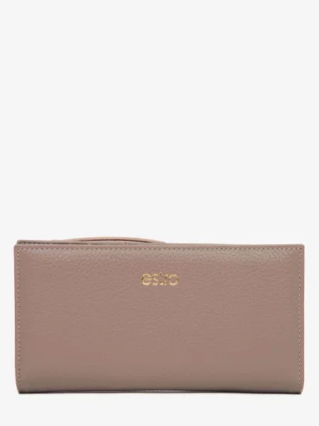 Кожаный кошелек Estro бежевый