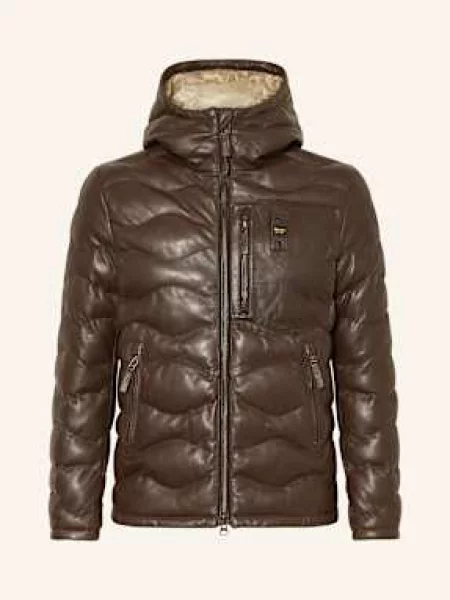 Blauer Kožená Bunda Drohan hnědá