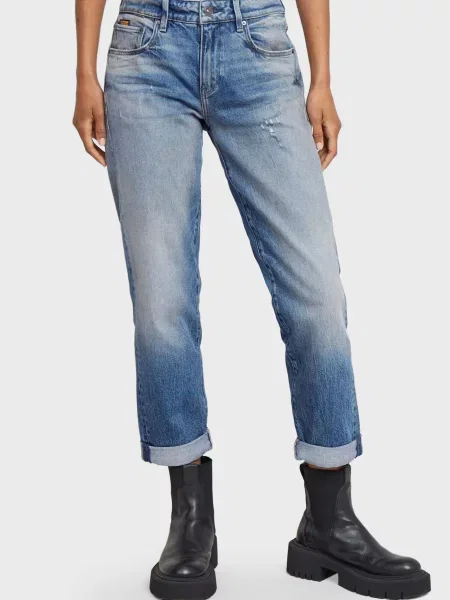 Джинси бойфренди G-star Raw сині
