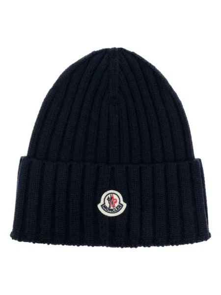 Căciulă Moncler cu autograf albastru