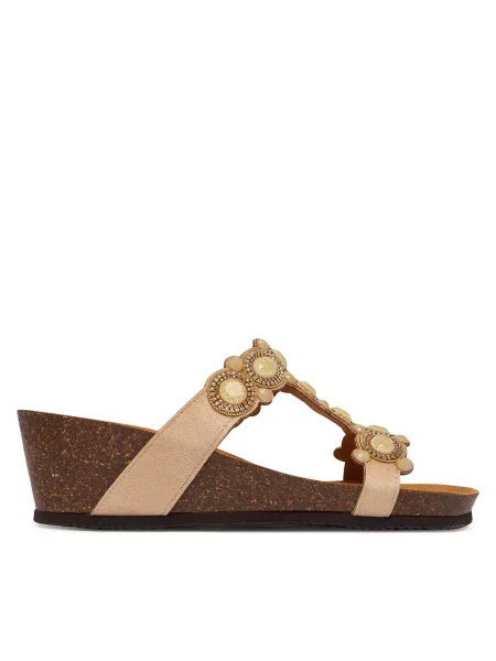 Шльопанці Scholl Zanzibar T-Bar бежевий