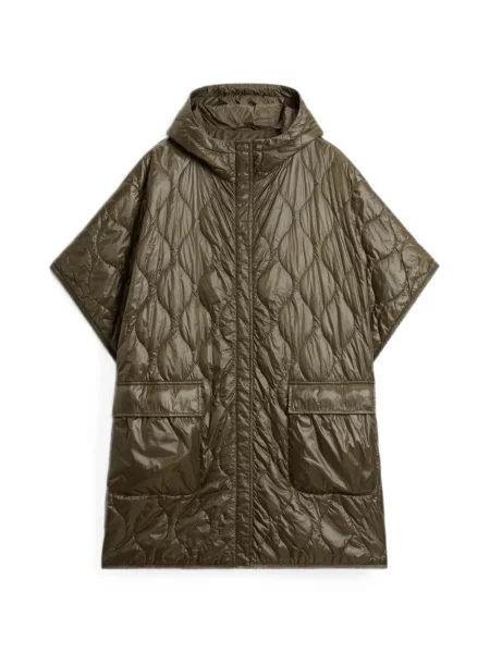 Geacă Woolrich cu glugă verde