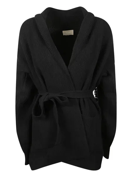 Cardigan Drumohr cu glugă negru