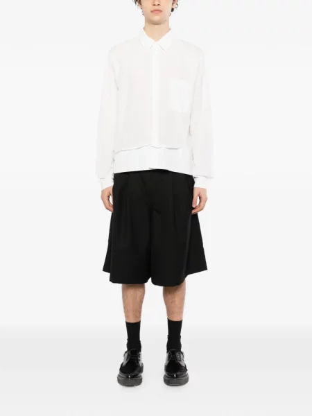 Μακρύς πουκάμισο Comme Des Garçons Homme Plus λευκό