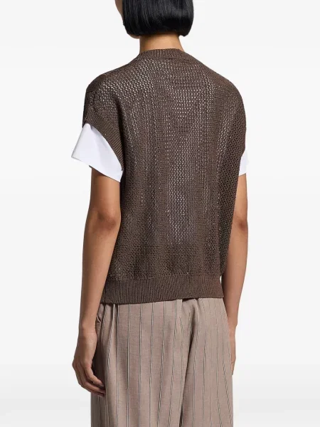 Kardigan Peserico brązowy