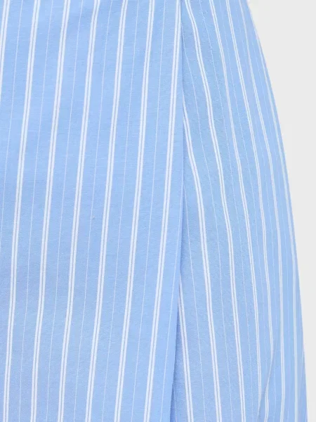 Смугасті штани Karl Lagerfeld з автографом блакитні