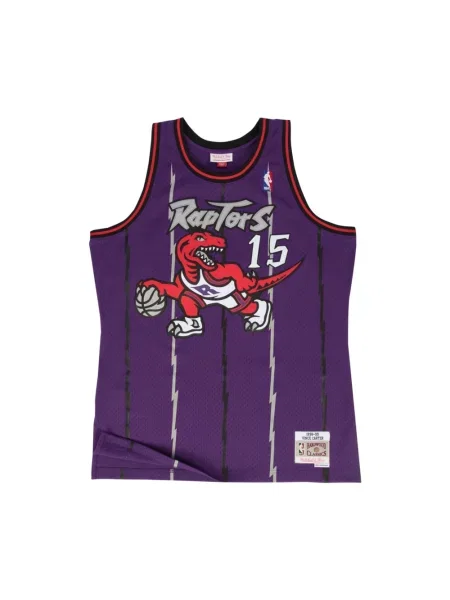 Koszulka sportowa Mitchell & Ness z dżerseju fioletowa