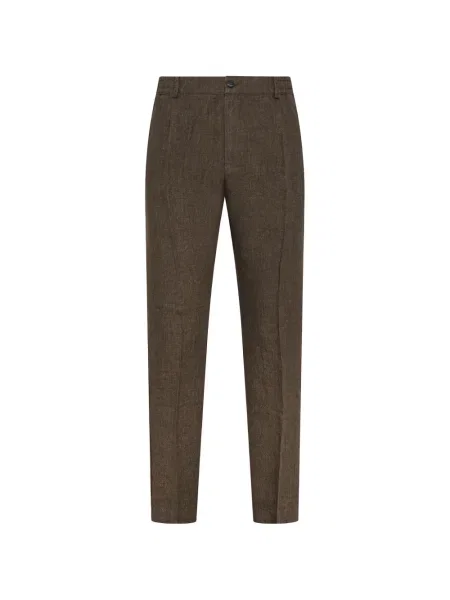 Plisirane hlače Cruna smeđa