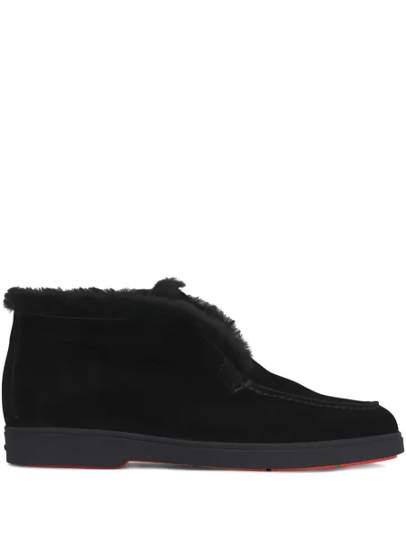 Pantofi loafer Santoni negru
