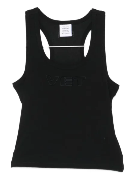 Top Vetements cu broderie negru