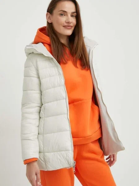 Answear Lab geaca cu doua fete femei de iarna bej