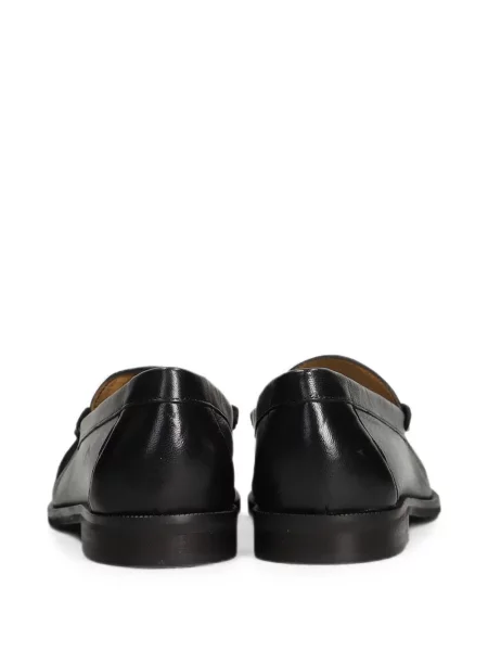 Pantofi loafer Julie Dee cu volane negru