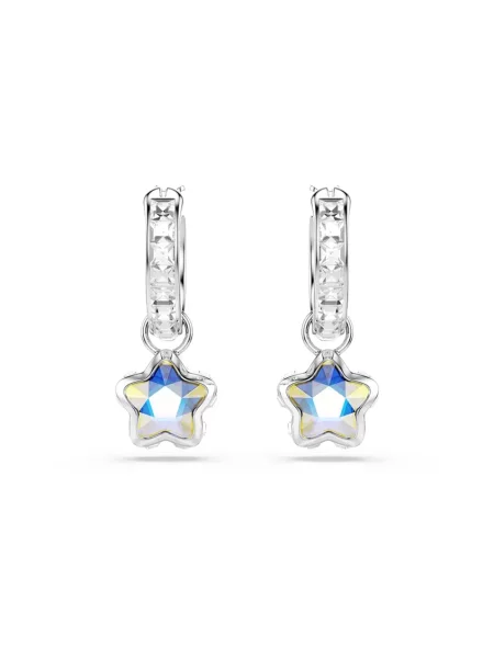 Swarovski kolczyki kryształ Swarovski CHROMA szare