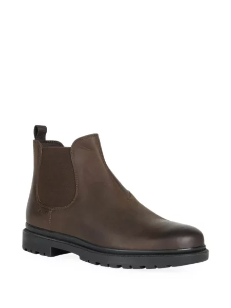 Botine chelsea Geox din piele maro